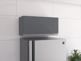 Aéreo Geladeira Andreia Armário Suspenso Cozinha 60 cm Cinza
