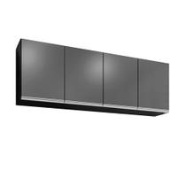 Aéreo Lavinia 160cm Para Cozinha Preto com Grafite - Belliv Decor