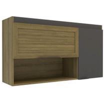 Aéreo Mademovel 2305 Magnolia 120cm 2 Portas Com Veneziana Nicho