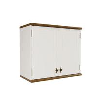 Aéreo Retrô 2p Off White-nogueira Armário De Cozinha