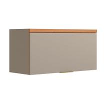 Aéreo Simples 80cm Arya 100% MDF Jequitibá/Gris Fosco - sallar home
