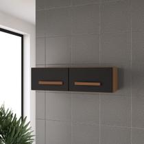 Aéreo Suspenso 79 cm Multiuso para Cozinha e Lavanderia - Savana/Preto