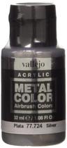Aerógrafo à base de água Paint Vallejo Metal Color Silver 32ml Aerógrafo à base de água Paint Vallejo Metal Color Silver 32ml