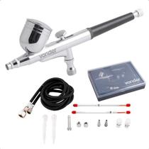Aerógrafo Com Acessórios 13 Pcs Vonder 6220013000 Prateado