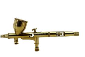 Aerografo de gravidade dupla ação bico 0.2mm / 9ml - dourado