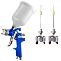 Aerógrafo Pintura Hvlp 2 Bicos 1,4 e 1,7mm 600ml GT548 - Lorben