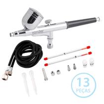 Aerógrafo Profissional Micro Pinturas Retoque Automotivo Com Acessórios Vonder 13 Peças Bico Caneta Aerógrafo Profissional Micro Pinturas Retoque Automotivo Com Acessórios Vonder 13 Peças Bico Caneta