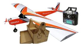 Aeromodelo Treinador Telemaster Completo Controle 6 Ch Kit 5 - Aerofly