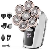 Afeitadora Eléctrica para Cabeza Calva Harmonlife 7D 5 en 1 Seco/Húmedo con LED IPX7 Afeitadora Eléctrica para Cabeza Calva Harmonlife 7D 5 en 1 Seco/Húmedo con LED IPX7