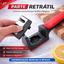 Afiador 4 em 1 Profissional para Facas e Tesouras Cozinha Churrasco Durável Inox