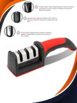 Afiador Amolador De Facas Facões Cutelos 3 em 1 Profissional Afiador Amolador De Facas Facões Cutelos 3 em 1 Profissional