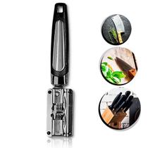 Afiador Amolador de Facas Inox 19cm Linha Luxo Fácil Pratico Afiador Amolador de Facas Inox 19cm Linha Luxo Fácil Pratico