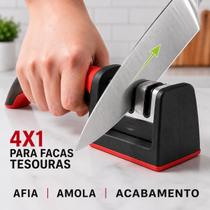 Afiador Amolador De Facas Tesouras 4X1 Opções Profissional