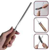 Afiador Amolador Faca Chaira Profissional Açougue Estriada 8