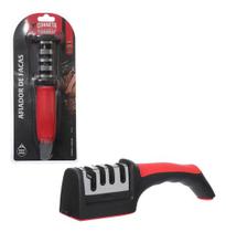 Afiador Amolador Polidor De Facas E Tesouras Profissional Cor Preto E Vermelho