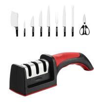 Afiador De Faca Amolador De Pedra 3 Opções De Afiar Profissional
