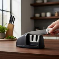 Afiador de Facas 2 em 1 Profissional Manual Inox Cozinha afiador manual, afiador inox, afiador profissional Afiador de Facas 2 em 1 Profissional Manual Inox Cozinha afiador manual, afiador inox, afiador profissional