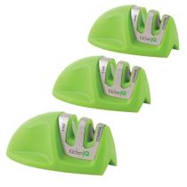 Afiador de facas KitchenIQ 51422 Edge Grip, 2 estágios, pacote com 3 Afiador de facas KitchenIQ 51422 Edge Grip, 2 estágios, pacote com 3