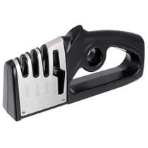 Afiador de facas Skining Chef Kitchen, antiderrapante, preto