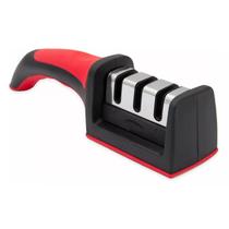 Afiador E Amolador De Facas E Tesouras 3 Tipos De Pedras Fácil e Prático