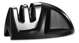 Afiador Facas 2 Estágios Plástico Inox 9,5x4cm