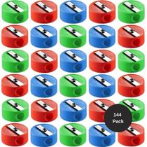 Afiadores de lápis Bedwina, pacote com 144 mini de bolso Afiadores de lápis Bedwina, pacote com 144 mini de bolso