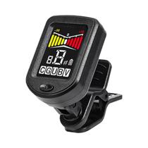 Afinador Digital Cromático Clip-on Com Display LCD Mini Para Guitarra, Ukulele, Violino E