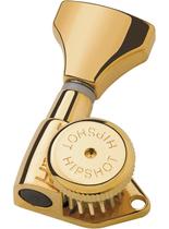 Afinadoras de guitarra Hipshot 6GLO Grip-Lock 3+3 Gold