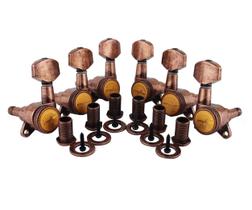 Afinadores de bloqueio de guitarra Guyker 1:18 Lock String Antique Bronze