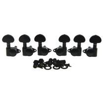 Afinadores de guitarra Wilkinson Sword 3x3 estilo ROTO preto Afinadores de guitarra Wilkinson Sword 3x3 estilo ROTO preto