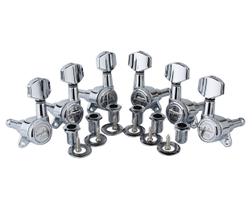 Afinadores de travamento de guitarra Guyker 1:18 Lock String Chrome 6 unidades Afinadores de travamento de guitarra Guyker 1:18 Lock String Chrome 6 unidades