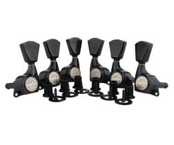 Afinadores de travamento de guitarra Guyker 6 unidades 1:21 LP SG TL Electric Black