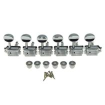 Afinadores Wilkinson 6 Inline Cromado Estilo Vintage para Guitarra Afinadores Wilkinson 6 Inline Cromado Estilo Vintage para Guitarra