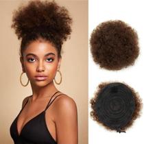 Afro Puff Extension Boymia para mulheres negras, 100% cabelo humano