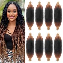 Afro Twist Hair MCNJM Springy 24 polegadas Marley Twist, pacotes com 8