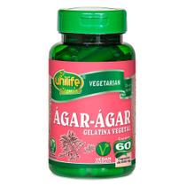 Agar-agar 600mg 60 cáps - Unilife
