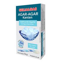 Agar-Agar Sem Sabor, Incolor Gelialgas contendo 4 sticks de 4g cada