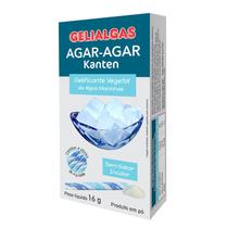 Agar-Agar Sem Sabor, Incolor Gelialgas contendo 4 sticks de 4g cada