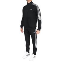 Agasalho Adidas 3S DK TS Preto e Branco