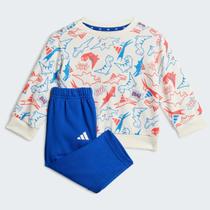 Agasalho Adidas Dino Infantil Off White e Azul Agasalho Adidas Dino Infantil Off White e Azul