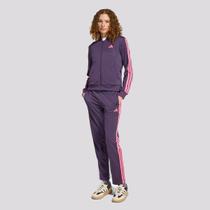 Agasalho Adidas ESS 3 Stripes Feminino Roxo