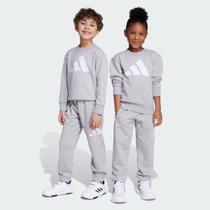 Agasalho Adidas Essentials Big Logo Infantil Cinza Agasalho Adidas Essentials Big Logo Infantil Cinza