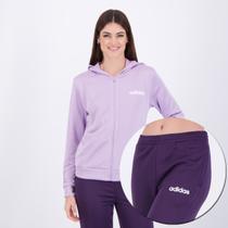 Agasalho Adidas Logo Linear Feminino Lilás