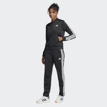 Agasalho Adidas TR 3 Stripes Feminino Preto Agasalho Adidas TR 3 Stripes Feminino Preto