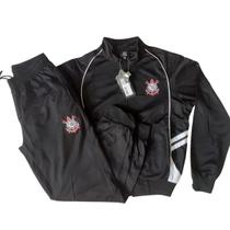 Agasalho Conjunto Feminino Jaqueta Calça Corinthians Trilobal