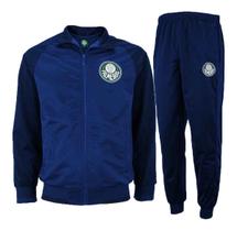 Agasalho Conjunto Inverno Masculino Palmeiras Helanca Oficial SPR Azul