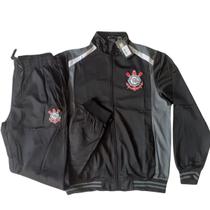 Agasalho Conjunto Jaqueta Calça Corinthians Trilobal Agasalho Conjunto Jaqueta Calça Corinthians Trilobal
