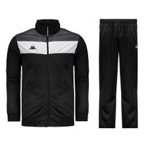 Agasalho Conjunto Jaqueta Calça Masculino Kappa Sportswear Fields Elanca Preto Agasalho Conjunto Jaqueta Calça Masculino Kappa Sportswear Fields Elanca Preto