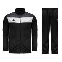 Agasalho Conjunto Jaqueta Calça Masculino Kappa Sportswear Fields Elanca Preto Agasalho Conjunto Jaqueta Calça Masculino Kappa Sportswear Fields Elanca Preto