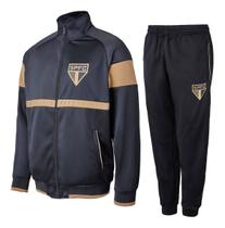 Agasalho Conjunto Masculino Jaqueta Calça São Paulo Gold